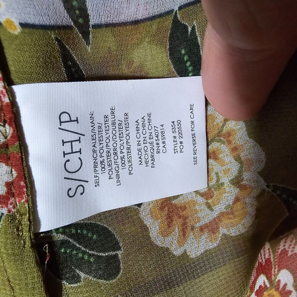 Cabi Womens Small Garden Blouse Blue Grey Floral Top Sleeveless New No Tags - Picture 7 of 12